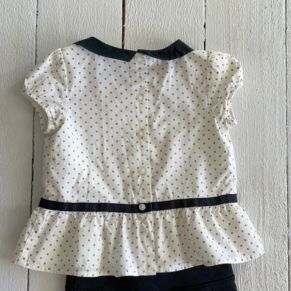 Janie and Jack Blouse and Black Skirt 4 - Picture 4 of 5